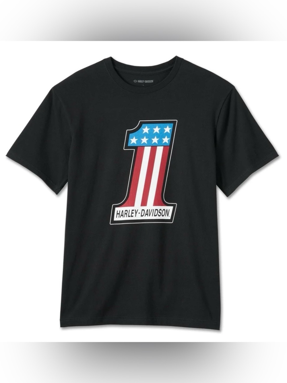 Harley-Davidson Unisex Racing T-Shirt #1, Black - 99071-24VM NEW Size Small